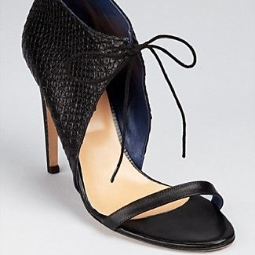 Tibi Stella Python Leather Sandal 6.5 - image 5